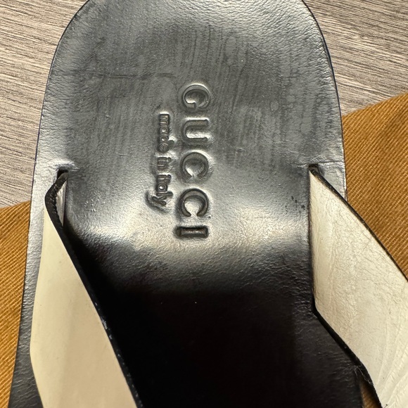 GUCCI LEATHER FLIP FLOPS MAN - Picture 3 of 9